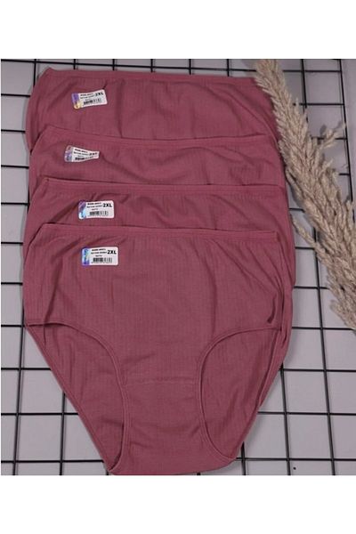 PİCAMABOX Ay Melisa Pack of 4 Women's High Waist Comfortable Fit Cotton Bato Panties