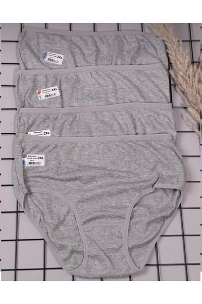 PİCAMABOX Ay Melisa Pack of 4 Women's High Waist Comfortable Fit Cotton Bato Panties