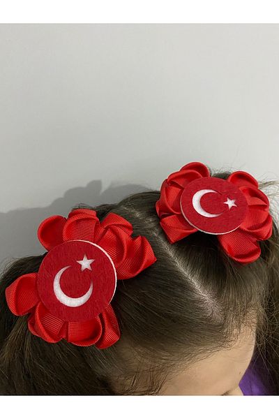 Stil Tasarım Toka Red 2-Piece April 23 Buckle with Flag
