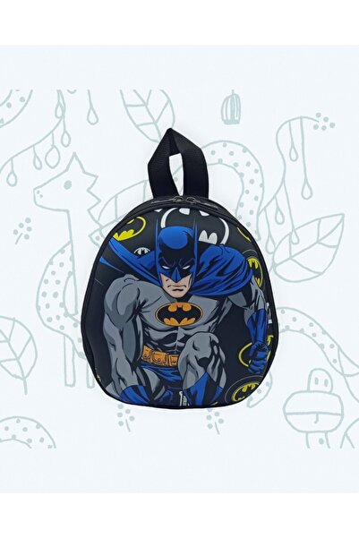 Uniquerrs Erkek Çocuk Eva Kumaş Batman Karakterli 3-6 Yaş Anaokulu Ve Günlük Sırt Çantası