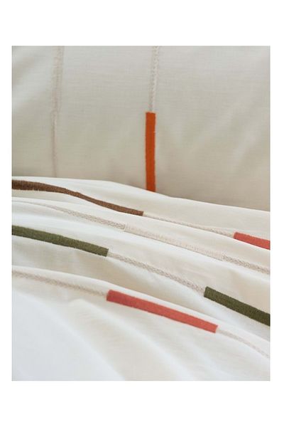 Cotton Box Set cuvertură de pilota dublă Brode Ranforce - verde fildeș