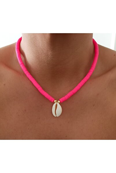 DENİZDENAL صدف الصيف فيمو قلادة