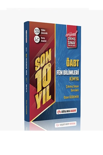 DİJİTAL HOCA AKADEMİ Dijital Hoca 2023 Öabt Fen Bilimleri Kimya Son 10 Yıl Or...