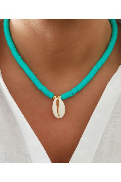 DENİZDENAL Seashell Summer Fimo Necklace
