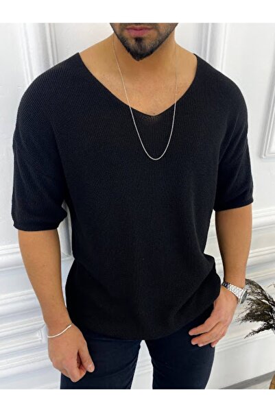elkumoda Tricou Tricotat Tricotat Tricou Respirabil Anti-transpirație Tricou ...