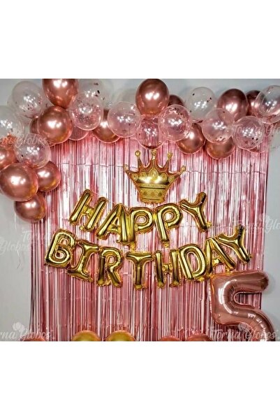 MFM Set de baloane din folie de aur pentru petrecere de aniversare