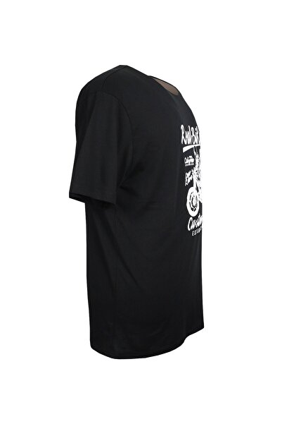 marufshop Ανδρικό μπλουζάκι μεγάλου μεγέθους με στάμπα με λαιμόκοψη