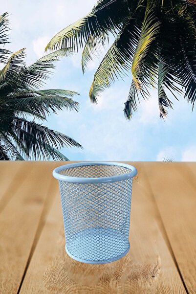 SEYFİKİRTASİYE Masaüstü File Metal Kalemlik 10 Cm Beyaz