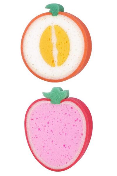 Kitchen Design Lab 2 Adet Çilek Ve Şeftali Şekilli Sevimli Meyve Şeklinde Ban...