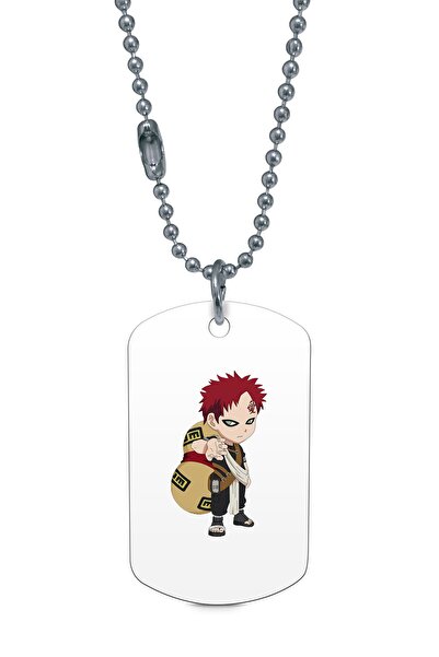 herotasarım علامة ناروتو جالدا الفضية - قلادة ملونة Dft6468