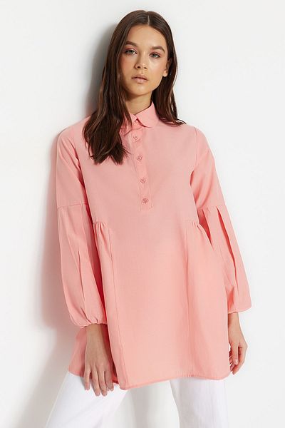 Trendyol Modest Tunic - Pink - Relaxed fit