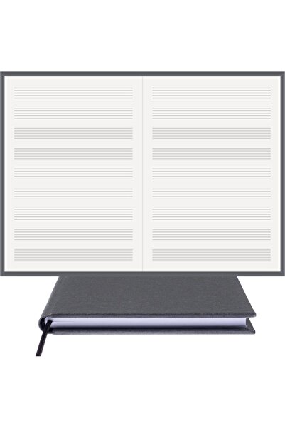 BİDEFTER كتاب موسيقى (بدون مفتاح) 100% صناعة يدوية، خياطة يدوية (خيوط) قماش ج...