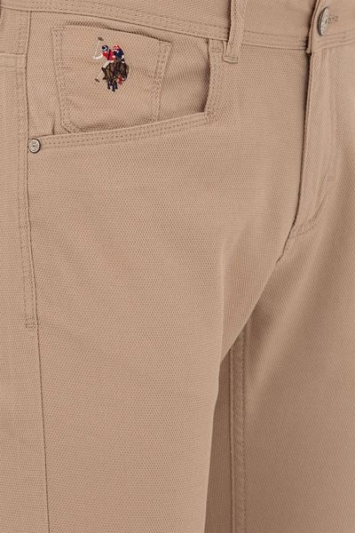 U.S. Polo Assn. Ανδρικό παντελόνι Camel Lycra - 1600040