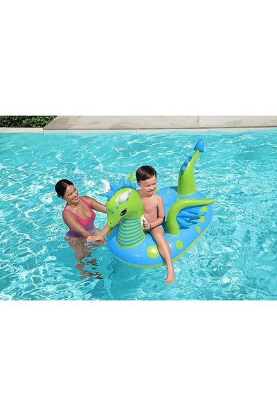 BESTWAY 53" X 56"/1.34m X 1.42m Fantasy Dragon Ride On