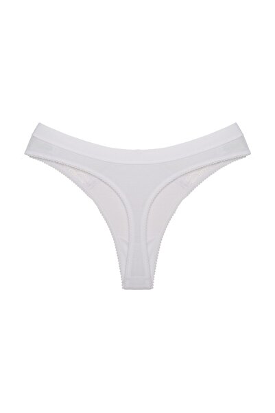 Zena Cotton Women's Thong Panties - 2-Piece, Elastic Waist