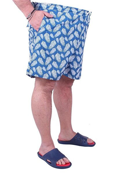 Starbattal Pantaloni scurți de baie hidrofugă mărimi mari Palm Leaves 23662 I...