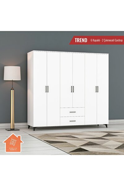 mabello Mbl 602 Trend 6 Kapak 2 Çekmeceli Gardrop