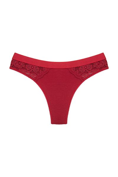 Zena Cotton Thong Panties Set of 3 - Elastic Waist