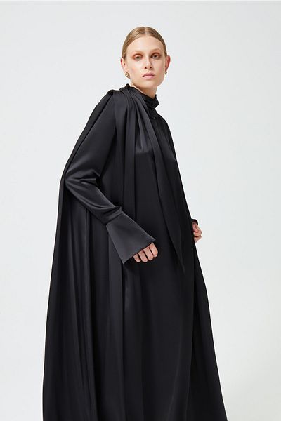 Nuum Design Satin Dress Cuff Sleeves