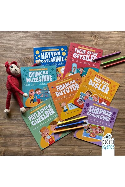 Pötikare Yayıncılık Mila Ve Sarp'ın Matemetik Öyküleri (1-2-3-4-5-6-7 ) 7 Kitap