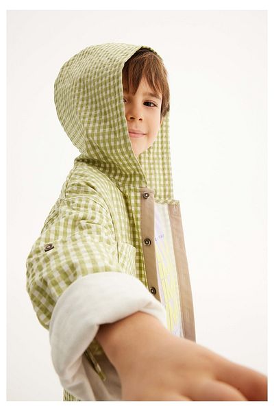İdilbaby&Mamino Plaid 100% Cotton Lined Jacket