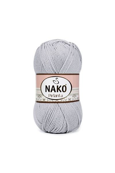 NAKO Diamond 00130 5 Pieces Amigurumi Thread Light Gray
