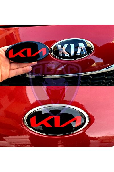 ODAC ملصق شعار KIA الجديد - 2 قطعة أمامية وخلفية متوافقة مع Sportage وSorento...
