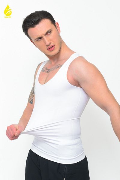 SAUNA SUIT Efsa Trend New White Color Slimming Toscana Regional Firming Shaping Men's Corset Undershirt