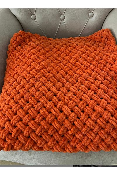 Berrak Hand Knitted Tv Blanket 100X200