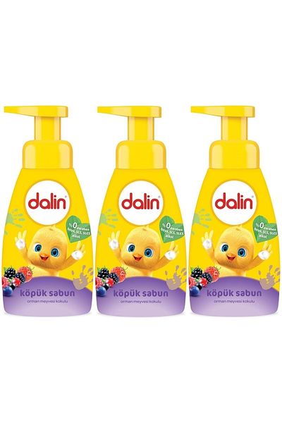 Dalin Foam Soap 200ml Set of 3 for Your Children with Forest Fruits