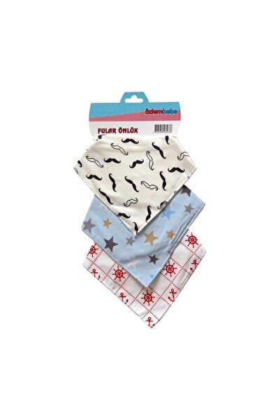 ÖZLEM BEBE Scarf Apron 3 Pieces with Snap Fasteners