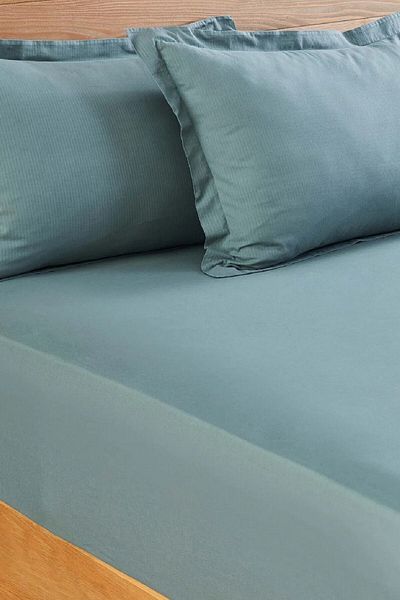 Nautica Home Cearșaf verde 100% bumbac montat/elastic