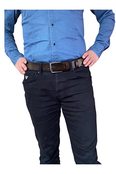 GoDeri %100 Hakiki Deri, Efsane Füme Geniş Dilli; Siyah, Tosado, Koyu Kahverengi 3'lü Set Kemer 4 Cm=3xfüm