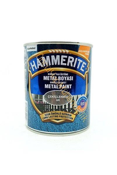 Marshall Hammerite Pas Üstü Metal Boyası 2,5 Lt Pürüzsüz Düz Gri