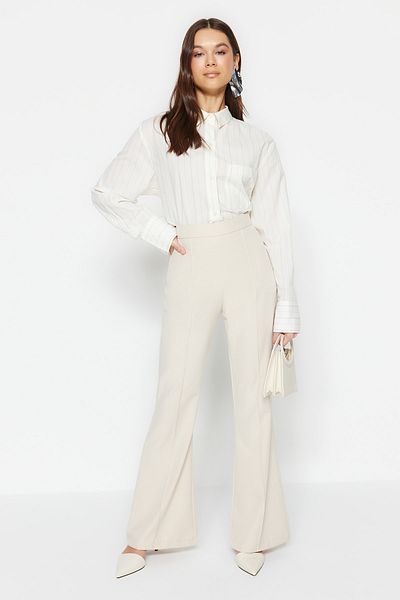 Trendyol Modest Hose - Beige - Wide Leg