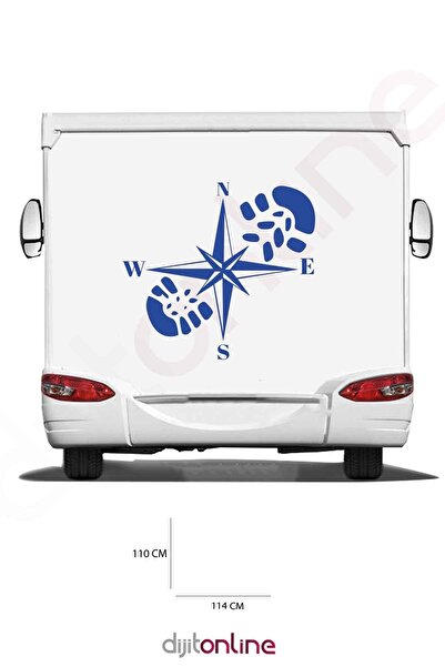 Dijitonline Autocolant Busul pentru Caravană - Autocolant Imprimă - 114x110 Cm