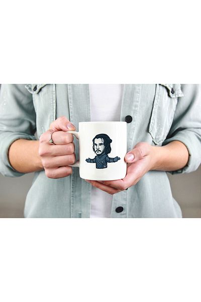 mutluluk bulaşır كوب بطبعة Game Of Thrones جون سنو