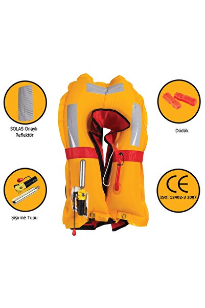 Mesica Otomatik Şişme Can Yeleği 150 Newton ( Tüp Dahildir )
