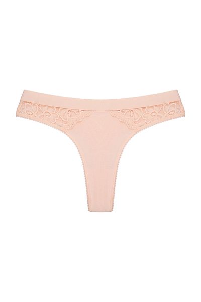 Zena Cotton Thong Panties Set of 3 - Elastic Waist