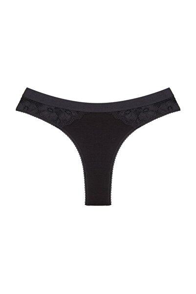 Zena Cotton Women's Thong Panties - 2-Piece, Elastic Waist