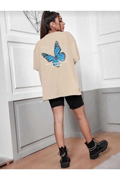 NO 601 Εκτύπωση Unisex Φαρδύ μπλουζάκι oversized