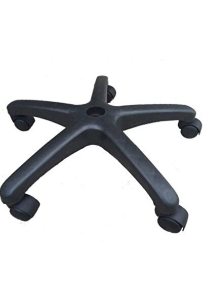 bayburkay Ofis Koltuk Ayağı - Yıldız Ayak + 5 Teker - Yedek Parça - 60'lık