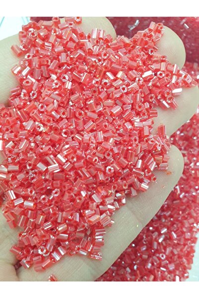 CRYSTALSHOP Sečene perle - 11/0 svetlo crvene (100 GR)