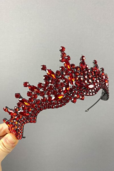 FdayAksesuar Henna roșie Annaber Stone și Coroana de Mireasă – Coroană