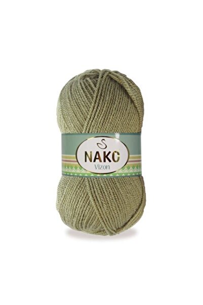 NAKO Vizon 00268 5 Adet Premium Akrilik El Örgü Ipi Asker Yeşili