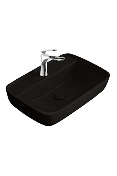 Enzo Matt Black Çanak Lavabo