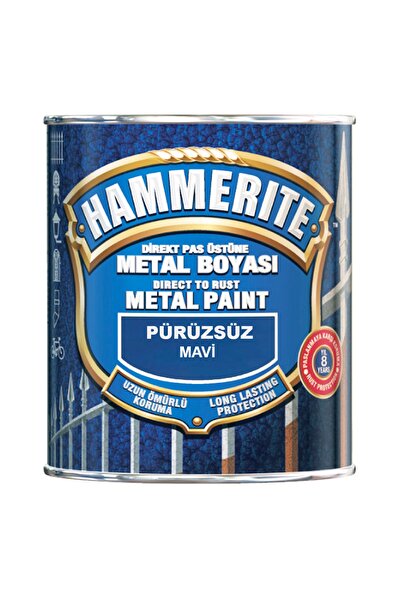 Marshall Hammerite Direkt Pas Üstü Pürüzsüz Metal Boyası 0,75l
