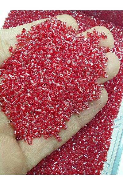 CRYSTALSHOP Нарізані намистини - 11/0 Червоні (100 г)