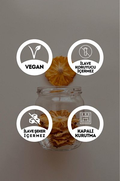 EGEYE DÖNÜŞ 1 Kg Pineapple Dried Fruit Chips - Sugar-Free Cocktail Dress