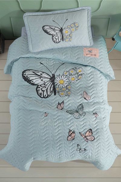 Clasy Single Bedspread Daisy Love V1 Mint 8696474231120